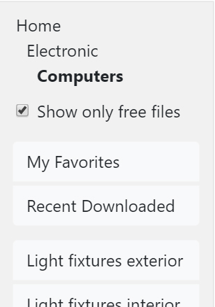 Show only free files